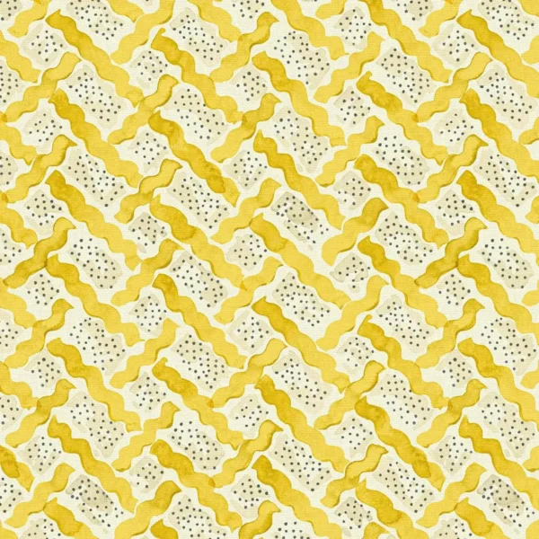 Maypole Fabric - Dandelion by yellow misc linen fabric from Linwood Fabrics