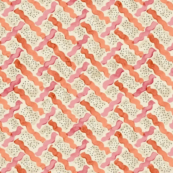 Maypole Fabric - Fruit Salad by orange misc linen fabric from Linwood Fabrics