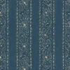 blue botanical linen fabric from Linwood Fabrics