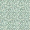 blue botanical linen fabric from Linwood Fabrics