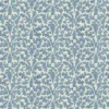 blue botanical linen fabric from Linwood Fabrics