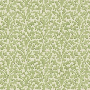 green botanical linen fabric from Linwood Fabrics