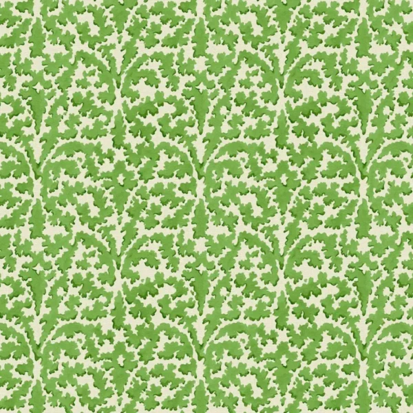 green botanical linen fabric from Linwood Fabrics