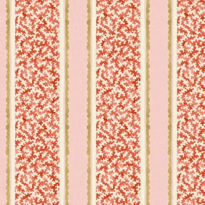 Garden Gate Fabric - Strawberry Mousse swatch