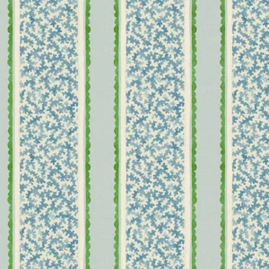 blue striped linen fabric from Linwood Fabrics
