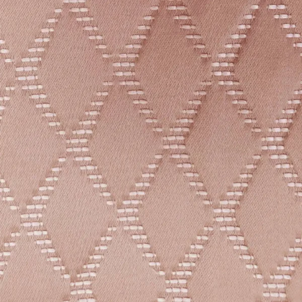 Argyle Fabric - Blush by pink geometric jacquard fabric from Ashley Wilde