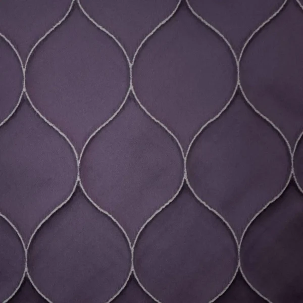 Bazely Fabric - Amethyst by purple geometric jacquard fabric from Ashley Wilde