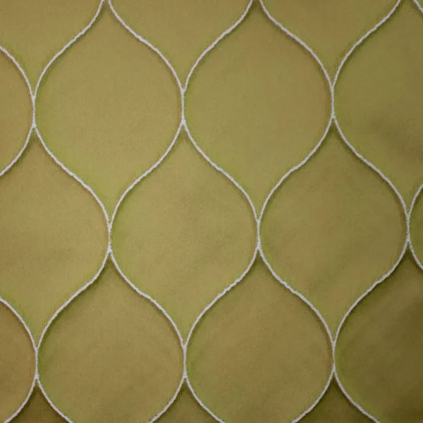 green geometric jacquard fabric from Ashley Wilde
