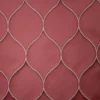 red geometric jacquard fabric from Ashley Wilde