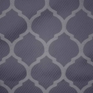 purple geometric jacquard fabric from Ashley Wilde