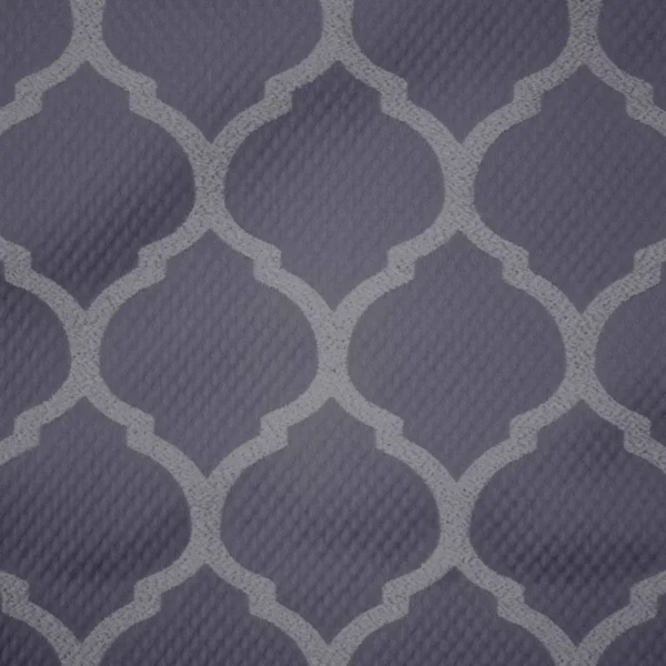 purple geometric jacquard fabric from Ashley Wilde