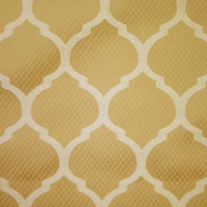 yellow geometric jacquard fabric from Ashley Wilde