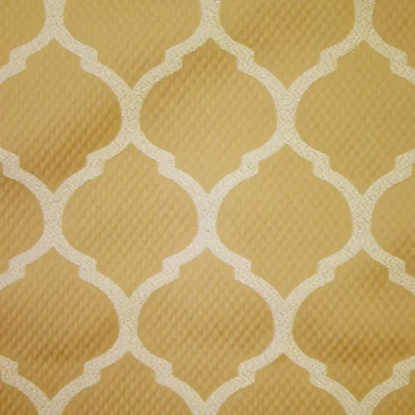 Camley Fabric - Sunflower by yellow geometric jacquard fabric from Ashley Wilde