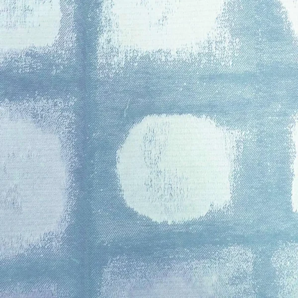 Chelton Fabric - Denim by blue geometric jacquard fabric from Ashley Wilde
