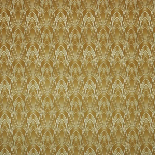Delaunay Fabric - Ochre by yellow misc printed fabric from Ashley Wilde