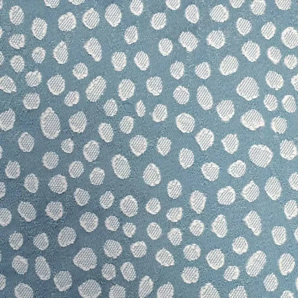 Furley Fabric - Sky by blue spotted jacquard fabric from Ashley Wilde