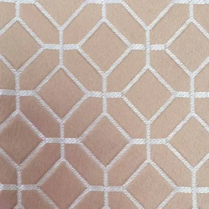 brown geometric jacquard fabric from Ashley Wilde