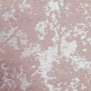 pink botanical jacquard fabric from Ashley Wilde