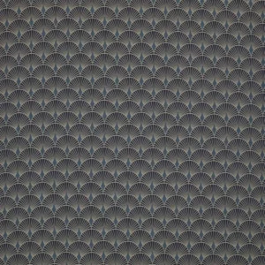 black-grey geometric jacquard fabric from Ashley Wilde