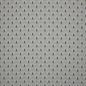 black-grey geometric jacquard fabric from Ashley Wilde
