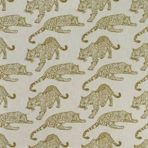 yellow animal velvet-chenille fabric from Ashley Wilde