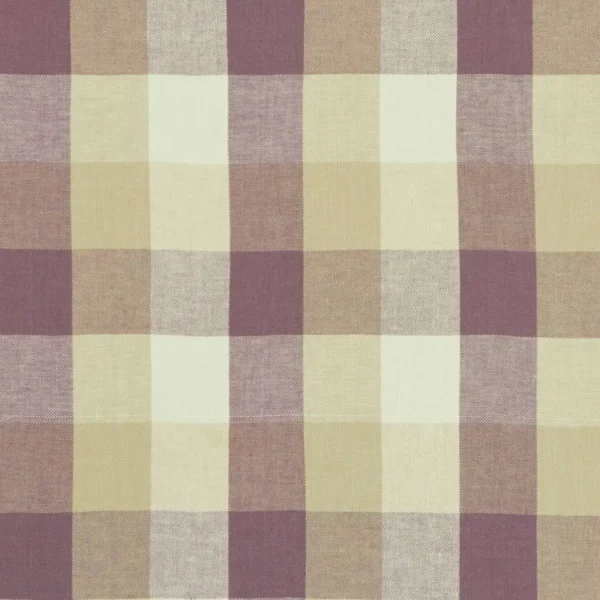Austin Check Fabric - Heather by brown checked jacquard fabric from Clarke & Clarke