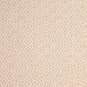 pink geometric jacquard fabric from Clarke & Clarke