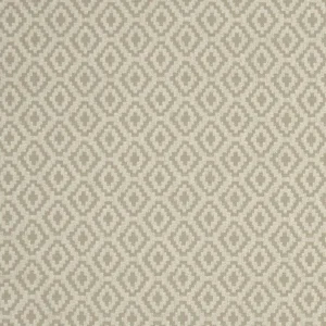 brown geometric jacquard fabric from Clarke & Clarke