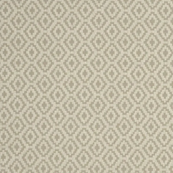 Keaton Fabric - Natural by brown geometric jacquard fabric from Clarke & Clarke