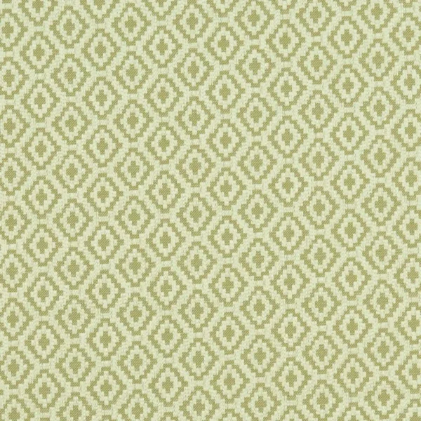 Keaton Fabric - Olive by green geometric jacquard fabric from Clarke & Clarke