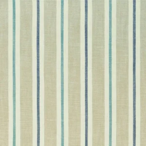 blue striped jacquard fabric from Clarke & Clarke