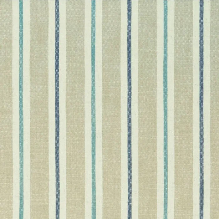 Sackville Stripe Fabric - Eau De Nil / Linen swatch