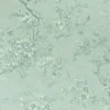 blue botanical jacquard fabric from Clarke & Clarke