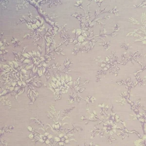 purple botanical jacquard fabric from Clarke & Clarke
