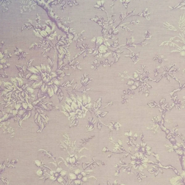 Simone Fabric - Heather by purple botanical jacquard fabric from Clarke & Clarke