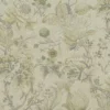 brown botanical jacquard fabric from Clarke & Clarke