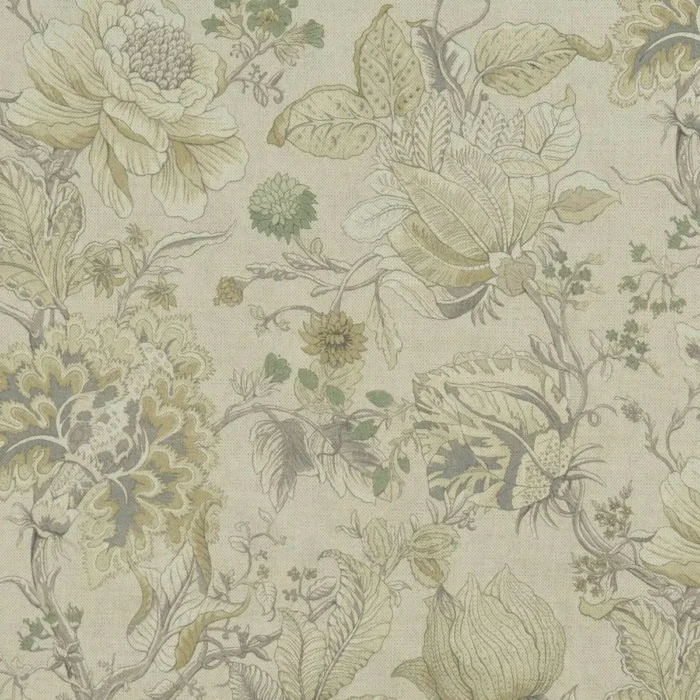 Sissinghurst Fabric - Citron / Natural swatch