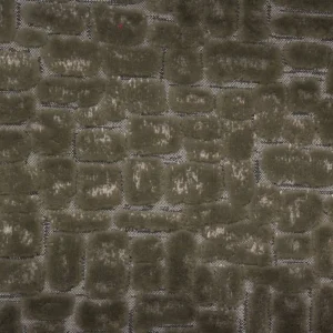 black-grey spotted velvet-chenille fabric from Clarke & Clarke