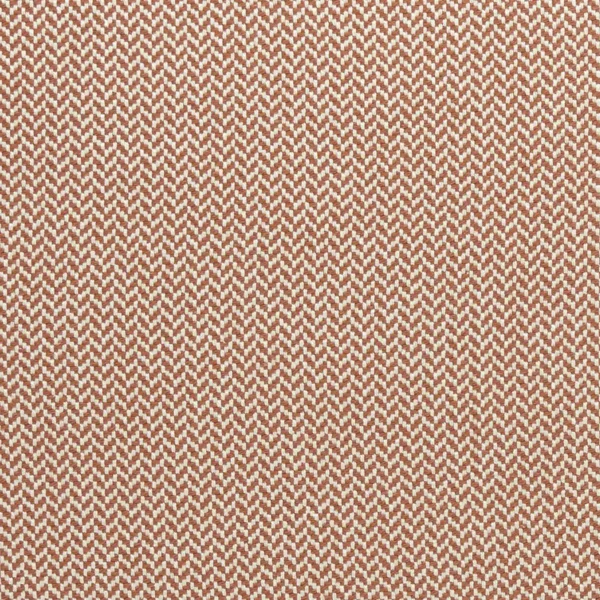 Zalika Fabric - Cinnabar by orange striped cotton fabric from Clarke & Clarke
