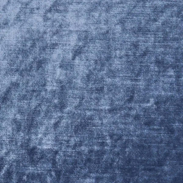 Allure Fabric - Persian by blue plain velvet-chenille fabric from Clarke & Clarke