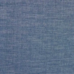 blue plain velvet-chenille fabric from Clarke & Clarke