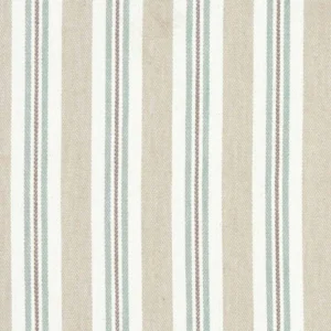 blue striped linen fabric from Clarke & Clarke