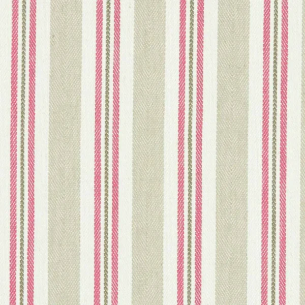 Alderton Fabric - Raspberry / Linen by pink striped linen fabric from Clarke & Clarke