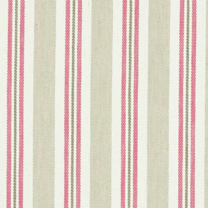 Alderton Fabric - Raspberry / Linen swatch