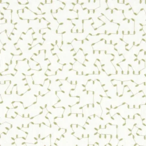 green spotted embroideried fabric from Clarke & Clarke