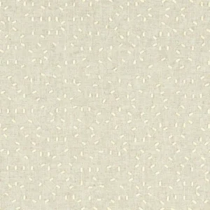 brown spotted embroideried fabric from Clarke & Clarke
