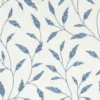 blue botanical embroideried fabric from Clarke & Clarke