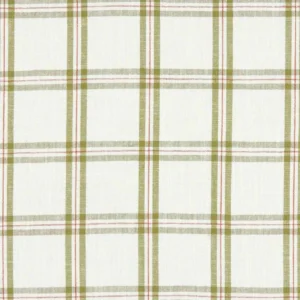 green checked linen fabric from Clarke & Clarke