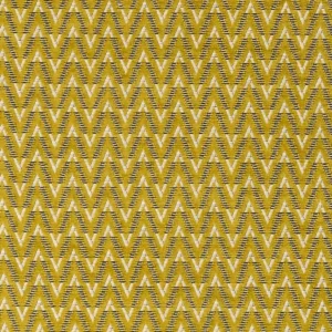 yellow geometric velvet-chenille fabric from Clarke & Clarke