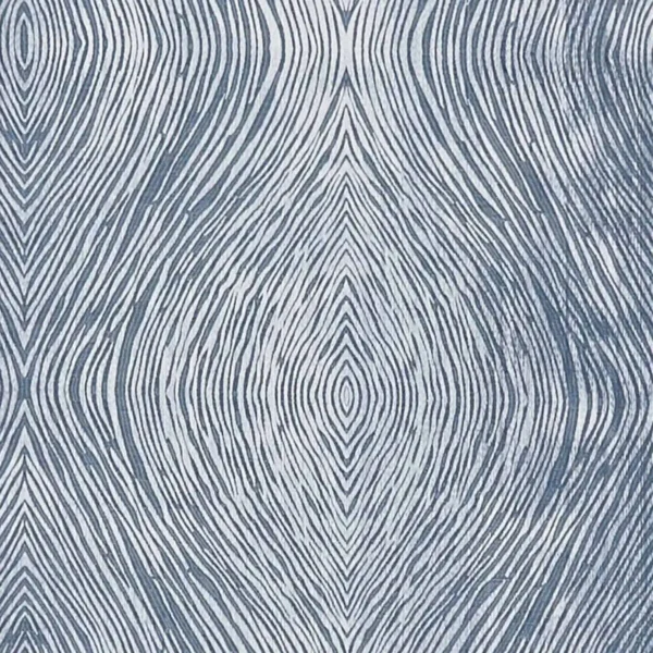 blue geometric jacquard fabric from Clarke & Clarke